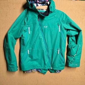 Vintage Oakley Ultra Technical Magnetic Asymmetrical Panelled Green Jacket Sz M